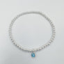 3mm Bracelet with Crystal Bezel Drop