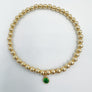 3mm Bracelet with Crystal Bezel Drop