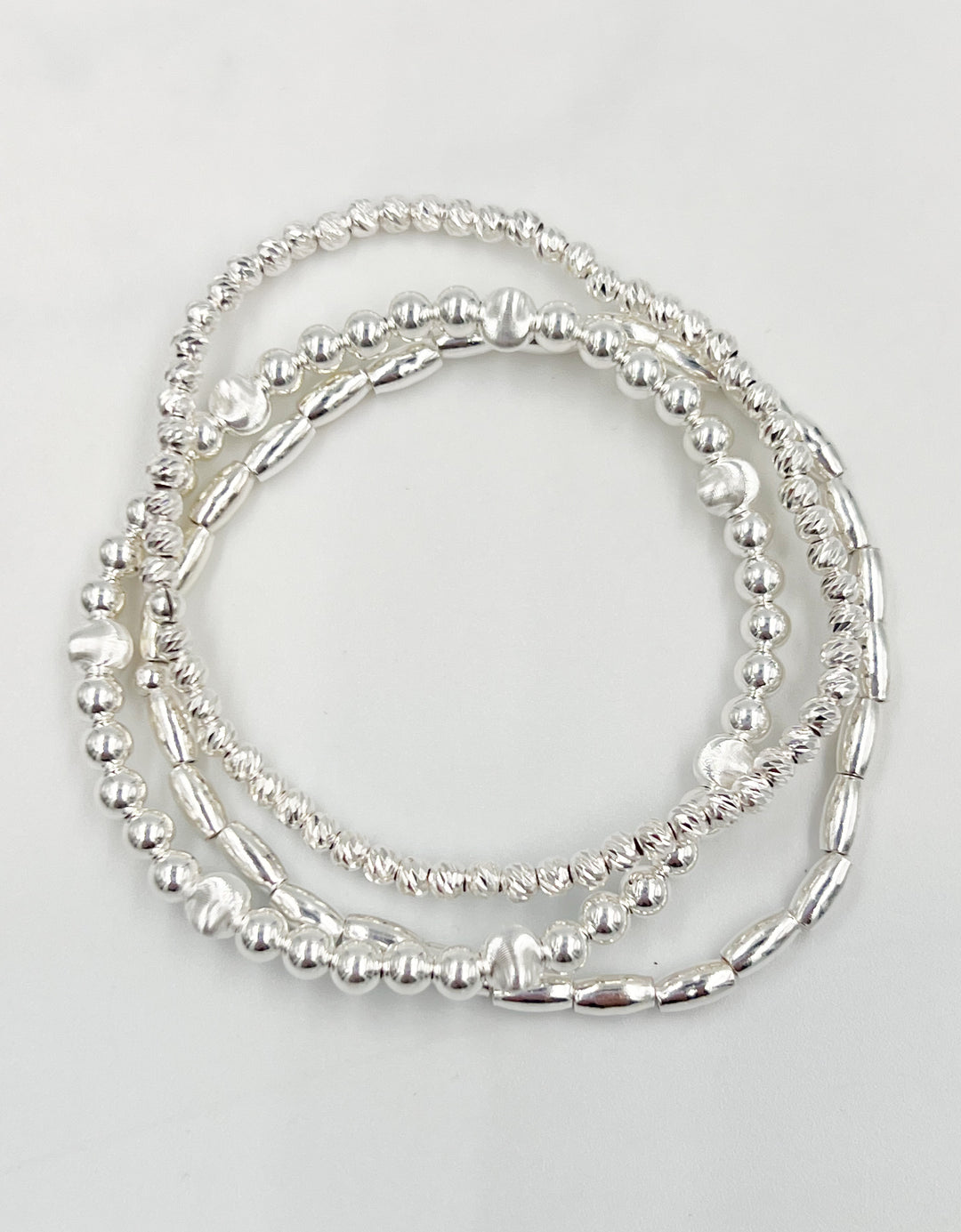 Frosted Silver Stack