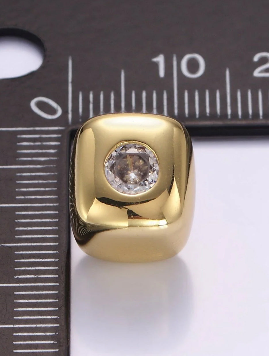 Square Crystal Huggies