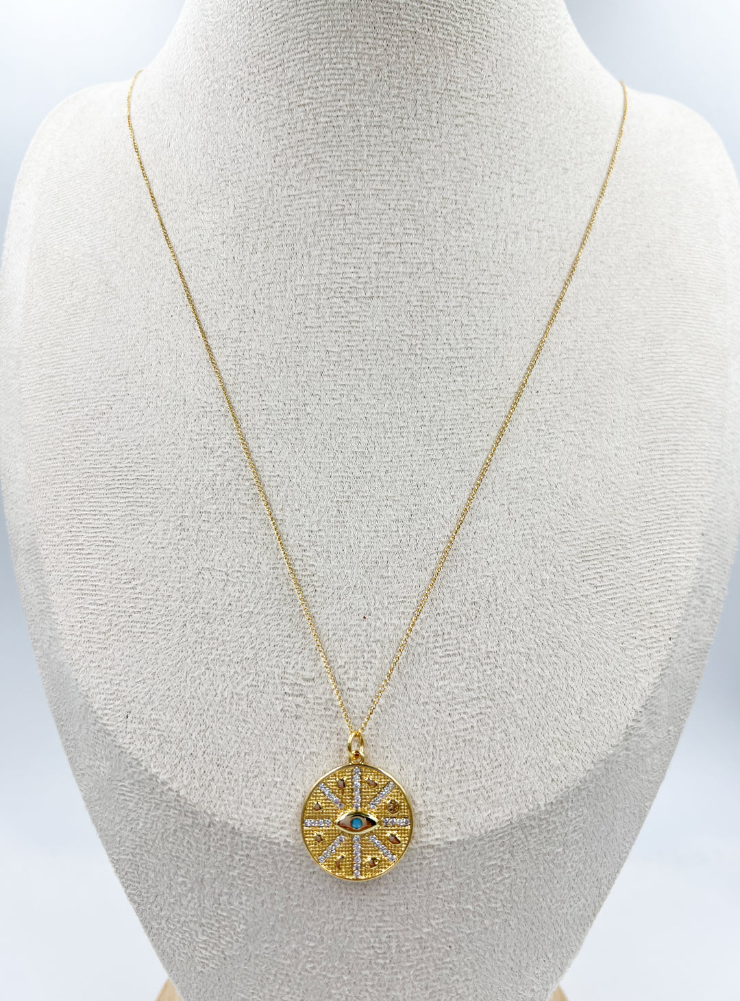 All Seeing Eye Medallion Necklace