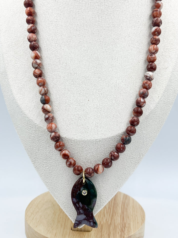 Fall Fish Necklace