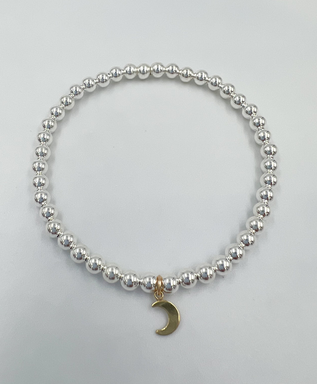 4mm Bracelet with Moon Drop