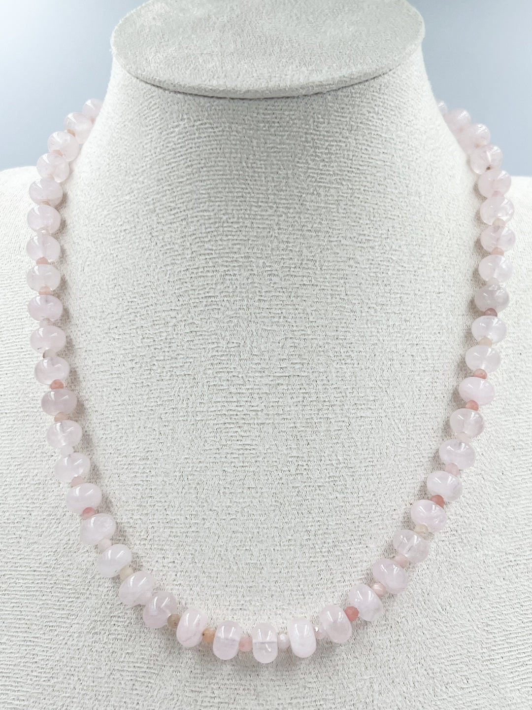 Rose Quartz Summer Statement Necklace