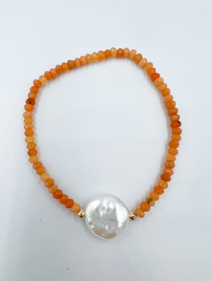 Flat Pearl Bracelet