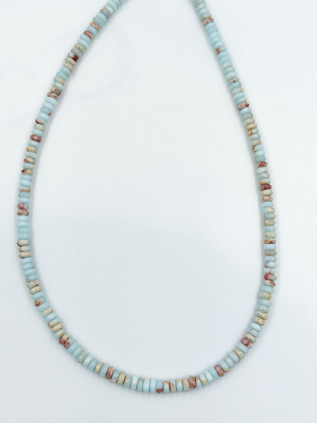 Small Stone Rondelle Necklace