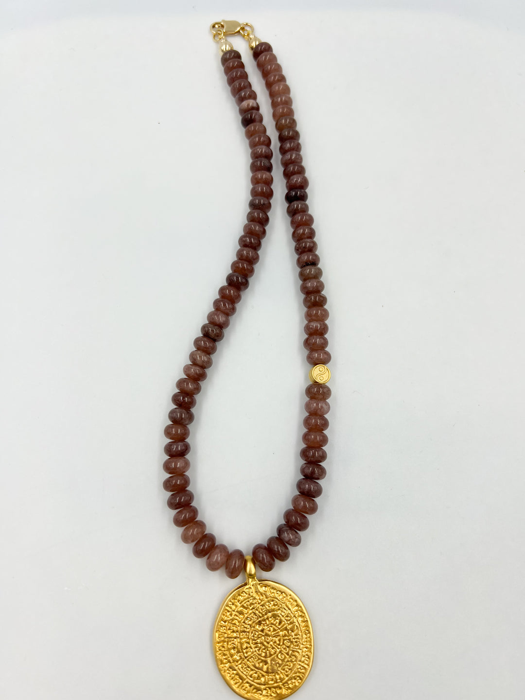 Greek Sun Pendant Necklace