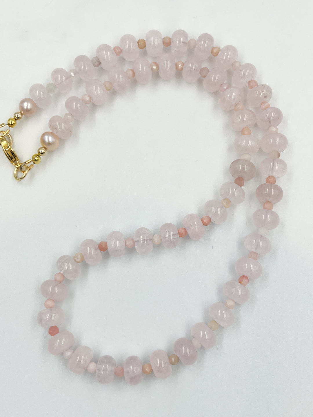 Rose Quartz Summer Statement Necklace