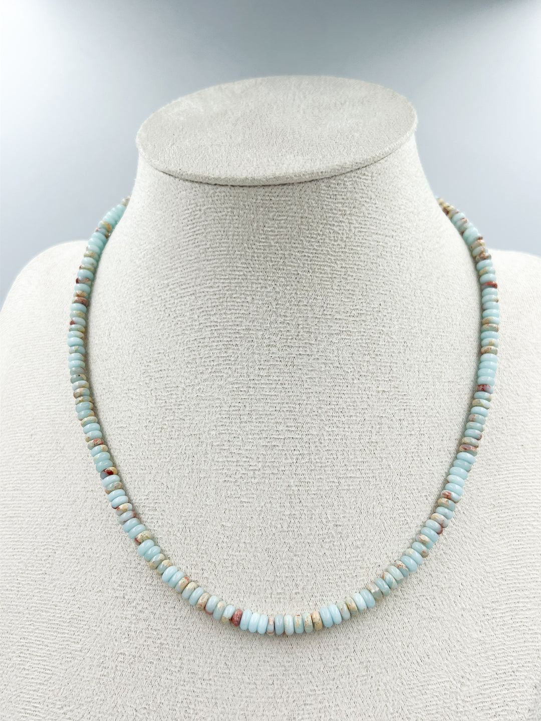 Small Stone Rondelle Necklace