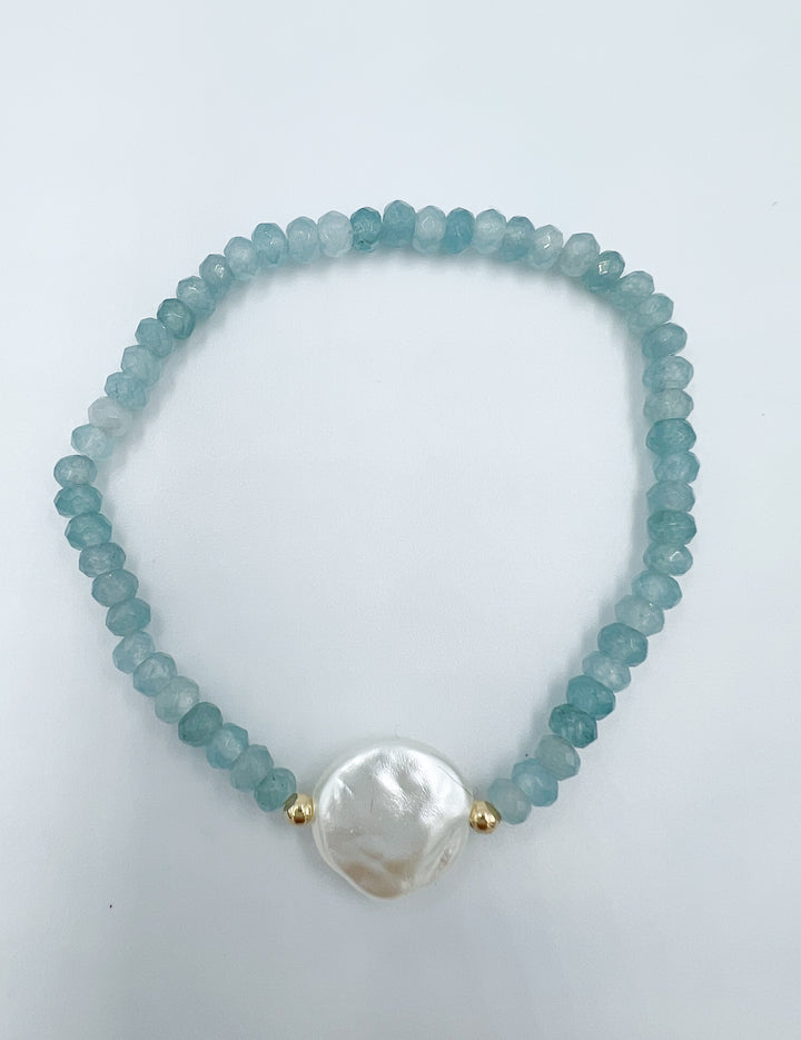 Flat Pearl Bracelet