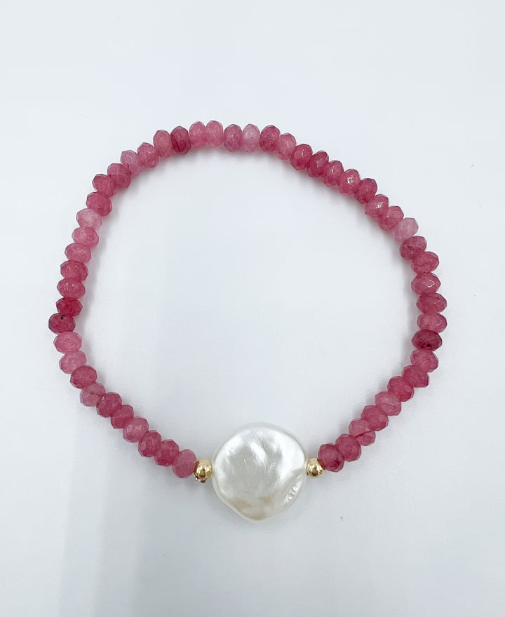 Flat Pearl Bracelet