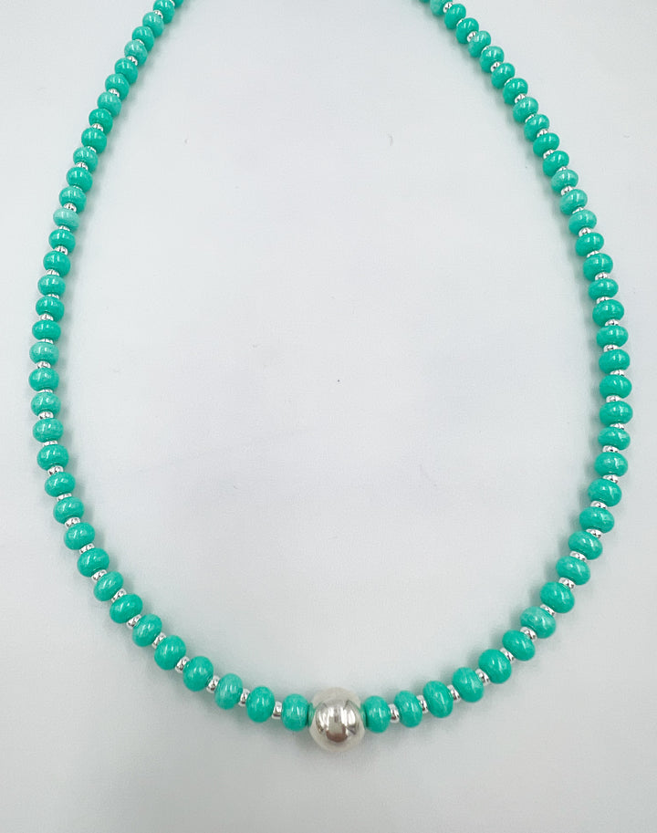 Turquoise Ball Necklace