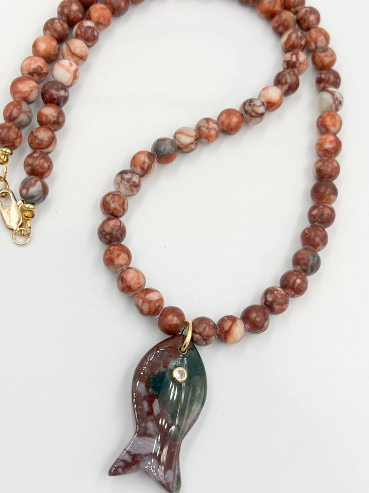Fall Fish Necklace
