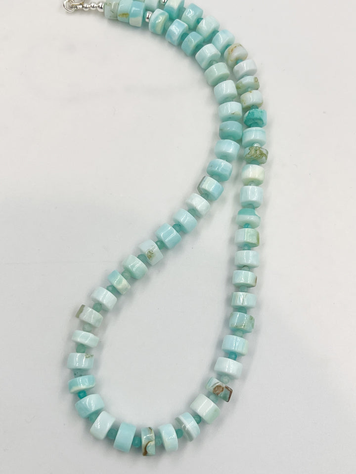 Peruvian Blue Opal Necklace