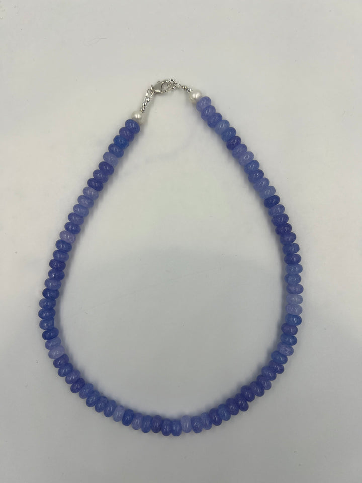 Blue Agate Summer Statement Necklaces
