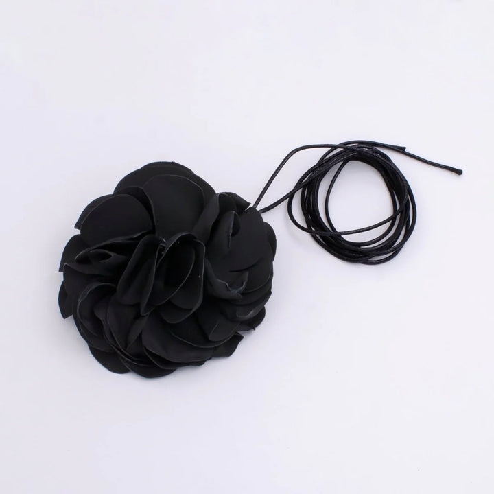 Garden District Satin Flower Necklace - Large