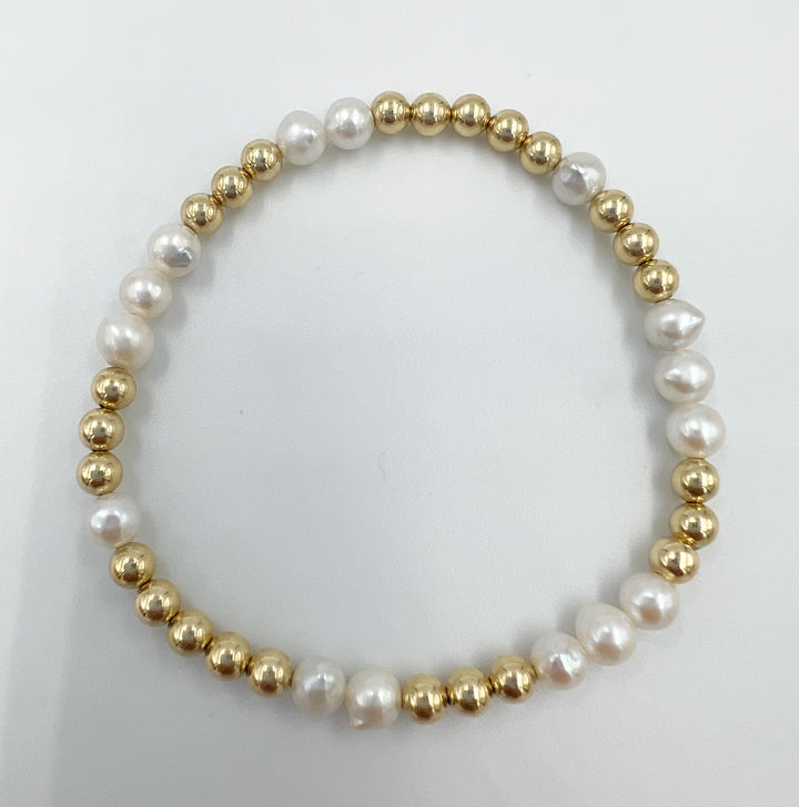 14k Gold Filled Freshwater Pearl Bracelet