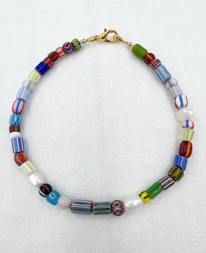 Popsicles and Pearls Anklet