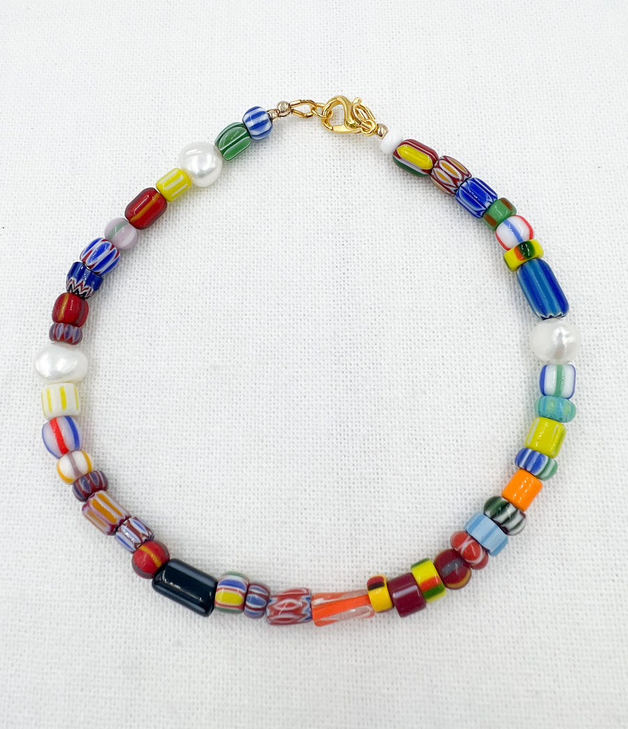 Popsicles and Pearls Anklet