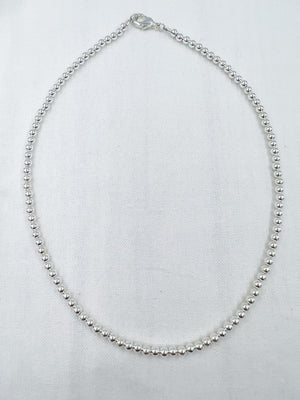 Leave-On Necklace- Sterling Silver 4mm