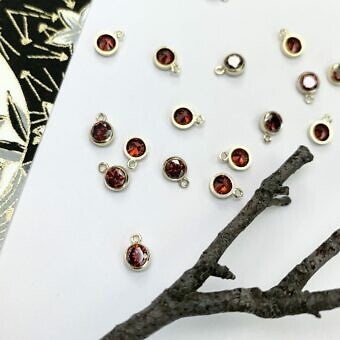 Add-On Bezel Set 14k Gold Filled Birthstone Charm