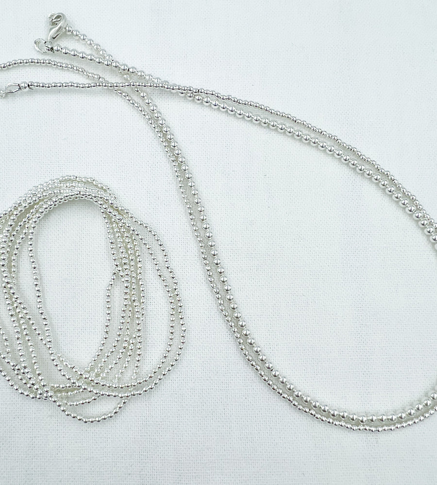 Leave-On Necklace - Sterling Silver 3mm