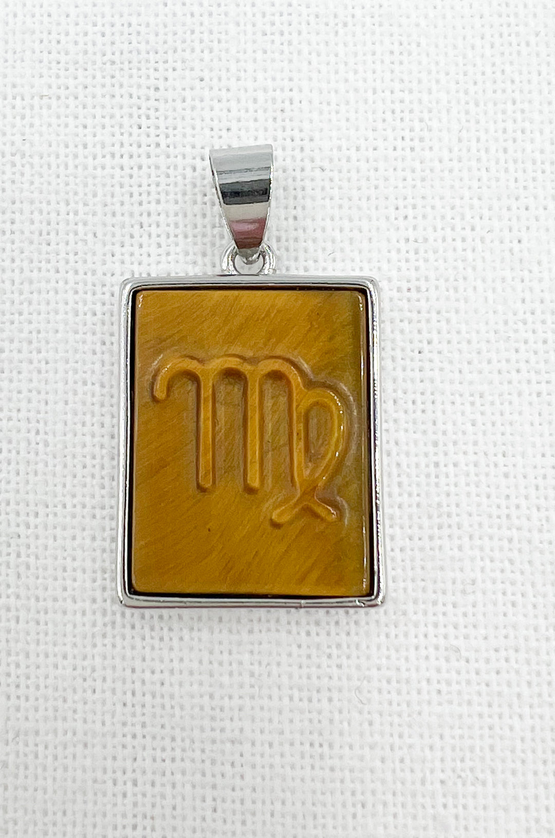 Tiger Eye Zodiac Necklace- Sterling Silver