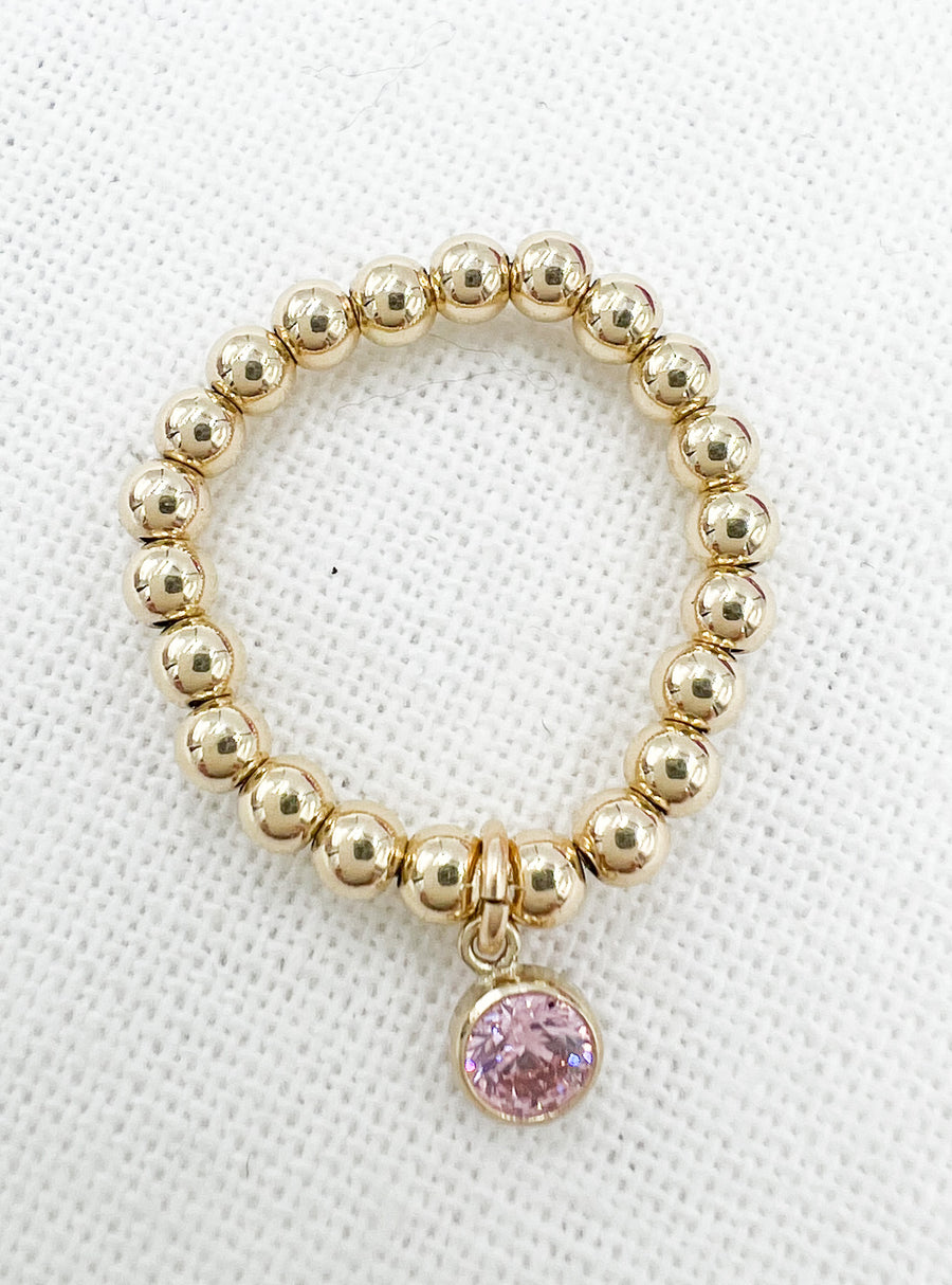 Add-On Bezel Set 14k Gold Filled Birthstone Charm