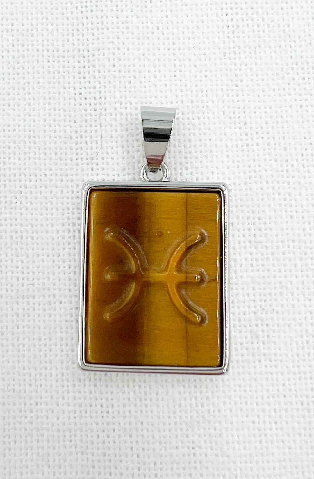 Tiger Eye Zodiac Necklace- Sterling Silver