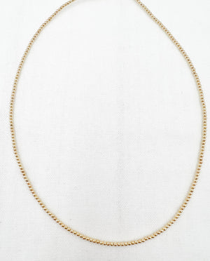 Leave On Necklace - Gold 2mm