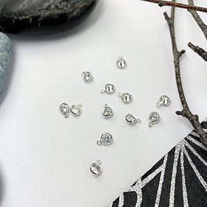 Add-On Bezel Set Sterling Silver Birthstone Charm