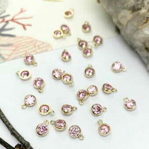 Add-On Bezel Set 14k Gold Filled Birthstone Charm