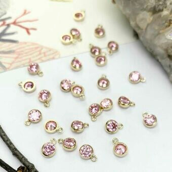 Add-On Bezel Set 14k Gold Filled Birthstone Charm